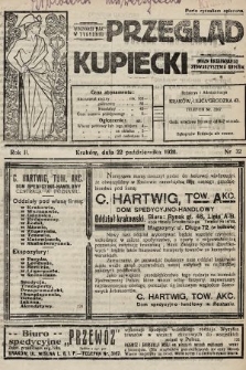 Przegląd Kupiecki : organ Krakowskiego Stowarzyszenia Kupców. 1920, nr 32