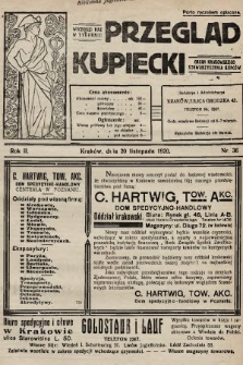 Przegląd Kupiecki : organ Krakowskiego Stowarzyszenia Kupców. 1920, nr 36