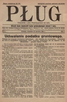 Pług : tygodnik ludu pracującego na wsi. 1923, nr 9