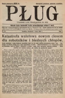 Pług : tygodnik ludu pracującego na wsi. 1923, nr 10