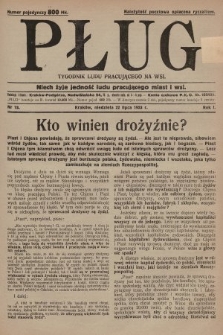 Pług : tygodnik ludu pracującego na wsi. 1923, nr 13