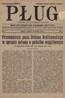 Pług : tygodnik ludu pracującego na wsi. 1923, nr 17