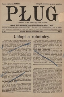 Pług : tygodnik ludu pracującego na wsi. 1923, nr 19