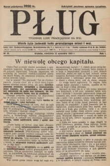 Pług : tygodnik ludu pracującego na wsi. 1923, nr 21