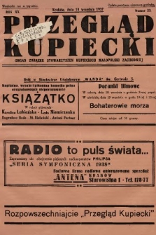 Przegląd Kupiecki : organ Związku Stowarzyszeń Kupieckich Małopolski Zachodniej. 1937, nr  33