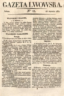 Gazeta Lwowska. 1834, nr 11