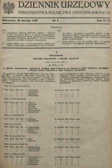 Dziennik Urzędowy Ministerstwa Rolnictwa i Reform Rolnych. 1950, nr 2