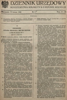 Dziennik Urzędowy Ministerstwa Rolnictwa i Reform Rolnych. 1950, nr 3 a