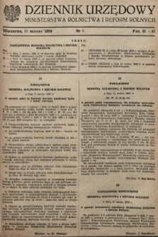 Dziennik Urzędowy Ministerstwa Rolnictwa i Reform Rolnych. 1950, nr 5