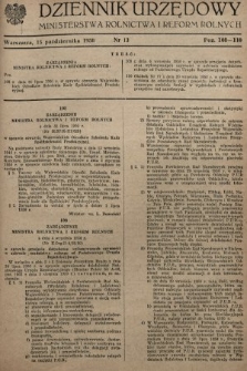 Dziennik Urzędowy Ministerstwa Rolnictwa i Reform Rolnych. 1950, nr 13