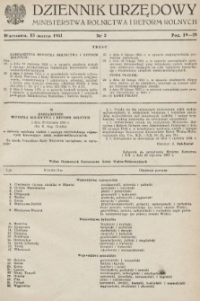 Dziennik Urzędowy Ministerstwa Rolnictwa i Reform Rolnych. 1951, nr 3