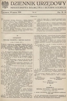 Dziennik Urzędowy Ministerstwa Rolnictwa i Reform Rolnych. 1951, nr 4
