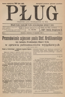Pług : tygodnik ludu pracującego na wsi. 1924, nr  4