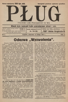 Pług : tygodnik ludu pracującego na wsi. 1924, nr  6