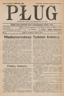 Pług : tygodnik ludu pracującego na wsi. 1924, nr  10