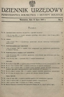 Dziennik Urzędowy Ministerstwa Rolnictwa i Reform Rolnych. 1945_1946, nr 1946