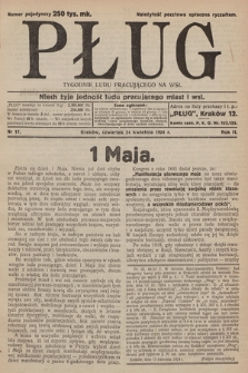 Pług : tygodnik ludu pracującego na wsi. 1924, nr  17