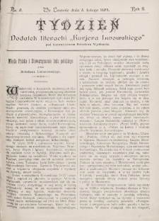 Tydzień : dodatek literacki „Kurjera Lwowskiego”. 1894, nr 6