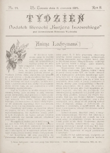 Tydzień : dodatek literacki „Kurjera Lwowskiego”. 1894, nr 24