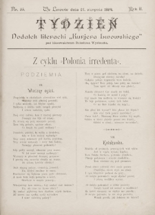 Tydzień : dodatek literacki „Kurjera Lwowskiego”. 1894, nr 35