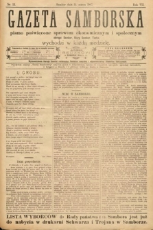 Gazeta Samborska : pismo poświęcone sprawom ekonomicznym i społecznym okręgu: Sambor, Stary Sambor, Turka. 1907, nr 13
