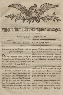 Allgemeiner Oberschlesischer Anzeiger : Blätter zur Besprechung und Förderung provinzieller Interessen zur Belehrung und Unterhaltung. 1816, nr 28