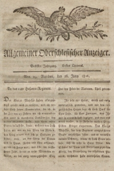Allgemeiner Oberschlesischer Anzeiger : Blätter zur Besprechung und Förderung provinzieller Interessen zur Belehrung und Unterhaltung. 1816, nr 29