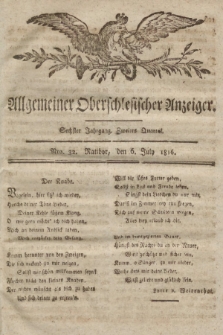 Allgemeiner Oberschlesischer Anzeiger : Blätter zur Besprechung und Förderung provinzieller Interessen zur Belehrung und Unterhaltung. 1816, nr 32