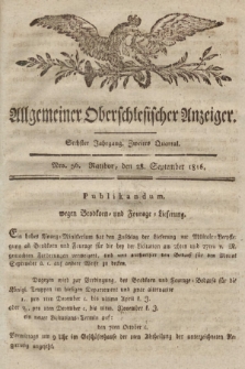 Allgemeiner Oberschlesischer Anzeiger : Blätter zur Besprechung und Förderung provinzieller Interessen zur Belehrung und Unterhaltung. 1816, nr 56