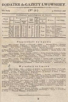 Dodatek do Gazety Lwowskiej : doniesienia urzędowe. 1828, nr 42