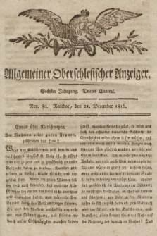 Allgemeiner Oberschlesischer Anzeiger : Blätter zur Besprechung und Förderung provinzieller Interessen zur Belehrung und Unterhaltung. 1816, nr 80