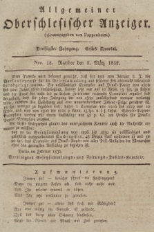 Allgemeiner Oberschlesischer Anzeiger : Blätter zur Besprechung und Förderung provinzieller Interessen zur Belehrung und Unterhaltung. 1832, nr  18