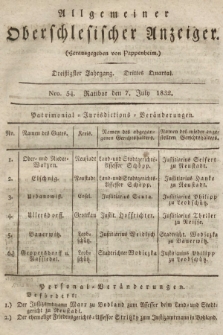 Allgemeiner Oberschlesischer Anzeiger : Blätter zur Besprechung und Förderung provinzieller Interessen zur Belehrung und Unterhaltung. 1832, nr  54