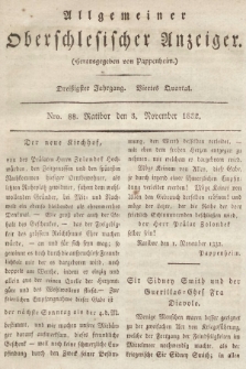 Allgemeiner Oberschlesischer Anzeiger : Blätter zur Besprechung und Förderung provinzieller Interessen zur Belehrung und Unterhaltung. 1832, nr  88