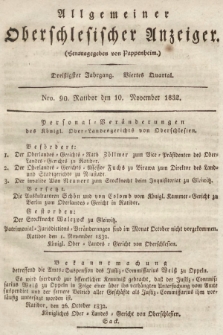 Allgemeiner Oberschlesischer Anzeiger : Blätter zur Besprechung und Förderung provinzieller Interessen zur Belehrung und Unterhaltung. 1832, nr  90