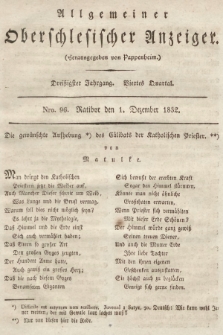 Allgemeiner Oberschlesischer Anzeiger : Blätter zur Besprechung und Förderung provinzieller Interessen zur Belehrung und Unterhaltung. 1832, nr  96