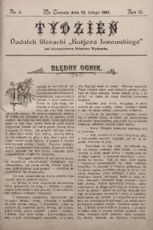 Tydzień : dodatek literacki „Kurjera Lwowskiego”. 1895, nr 8