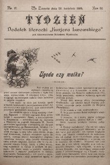 Tydzień : dodatek literacki „Kurjera Lwowskiego”. 1895, nr 17