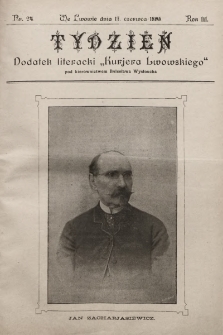 Tydzień : dodatek literacki „Kurjera Lwowskiego”. 1895, nr 24