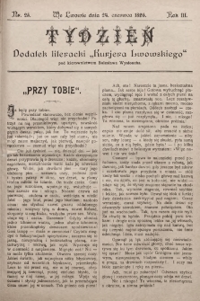 Tydzień : dodatek literacki „Kurjera Lwowskiego”. 1895, nr 25