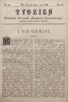 Tydzień : dodatek literacki „Kurjera Lwowskiego”. 1895, nr 26