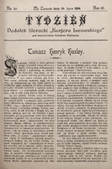 Tydzień : dodatek literacki „Kurjera Lwowskiego”. 1895, nr 30