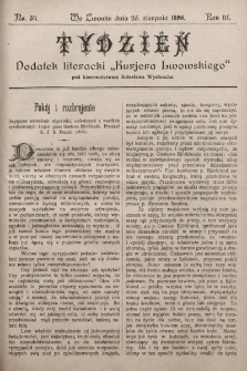 Tydzień : dodatek literacki „Kurjera Lwowskiego”. 1895, nr 34
