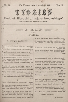 Tydzień : dodatek literacki „Kurjera Lwowskiego”. 1895, nr 35