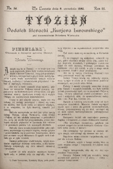 Tydzień : dodatek literacki „Kurjera Lwowskiego”. 1895, nr 36