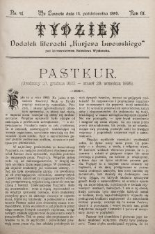 Tydzień : dodatek literacki „Kurjera Lwowskiego”. 1895, nr 41