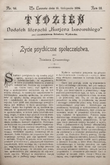 Tydzień : dodatek literacki „Kurjera Lwowskiego”. 1895, nr 46