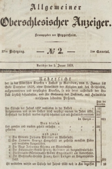 Allgemeiner Oberschlesischer Anzeiger : Blätter zur Besprechung und Förderung provinzieller Interessen zur Belehrung und Unterhaltung. 1839, nr 1840