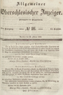 Allgemeiner Oberschlesischer Anzeiger : Blätter zur Besprechung und Förderung provinzieller Interessen zur Belehrung und Unterhaltung. 1839, nr 1840