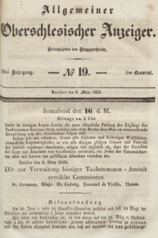 Allgemeiner Oberschlesischer Anzeiger : Blätter zur Besprechung und Förderung provinzieller Interessen zur Belehrung und Unterhaltung. 1839, nr 1840